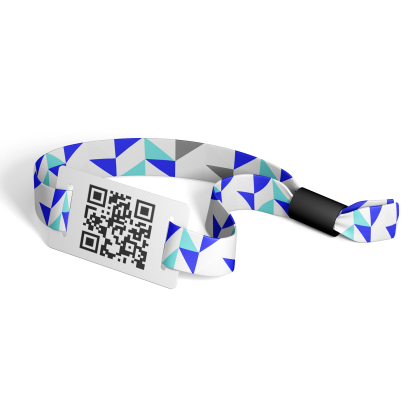 Braccialetti in tessuto di poliestere con codice QR