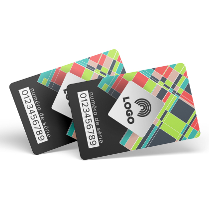 Carte PVC personalizzate 86x54mm con numero di serie