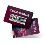 Carte PVC personalizzate 86x54mm con codice a barre