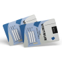 Carte PVC personalizzate 86x54 mm con area di scrittura