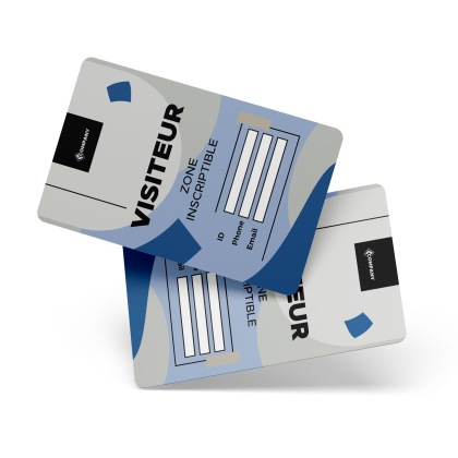 Carte PVC personalizzate 86x54 mm con area di scrittura