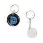 Portachiavi RFID con stampa quadricromia e doming