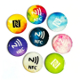 Etichette RFID rotonde a colori