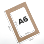 Porta badge Kraft formato A6