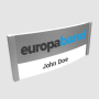 Badge magnetico nominativo 78x32 mm Modello Curvo B