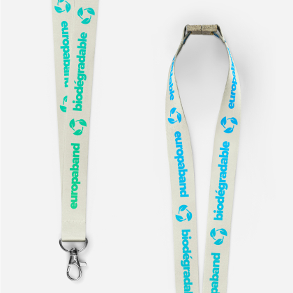 Laccetti porta badge biodegradabili con sgancio di sicurezza
