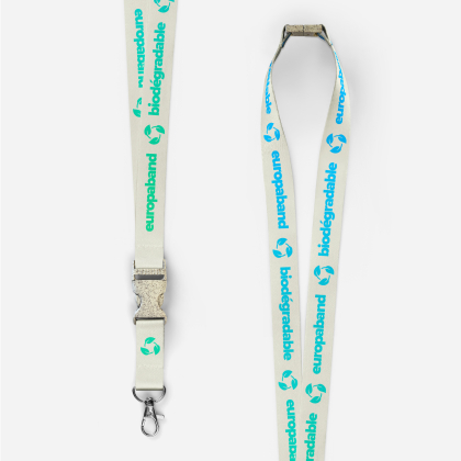 Laccetti biodegradabili con chiusura di sicurezza e clip staccabile
