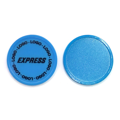 Gettone in plastica Express stampato 1 colore fronte