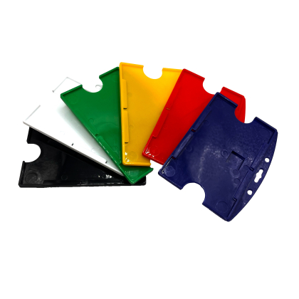Porta badge rigido colorato orizzontale 86x54 mm