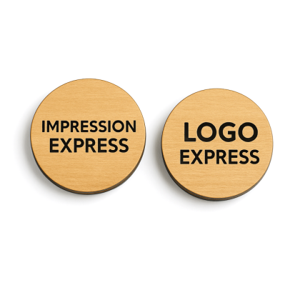 Gettone in legno Express stampato 1 colore fronte