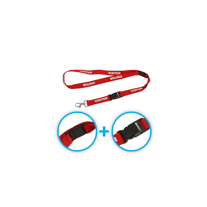 Laccetti in nylon con clip di sicurezza + clip staccabile