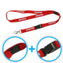 Laccetti in nylon con clip di sicurezza + clip staccabile