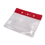 Porta badge morbido in PVC con rinforzo colorato 86x54 mm