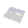 Porta badge morbido in PVC con rinforzo colorato 86x54 mm