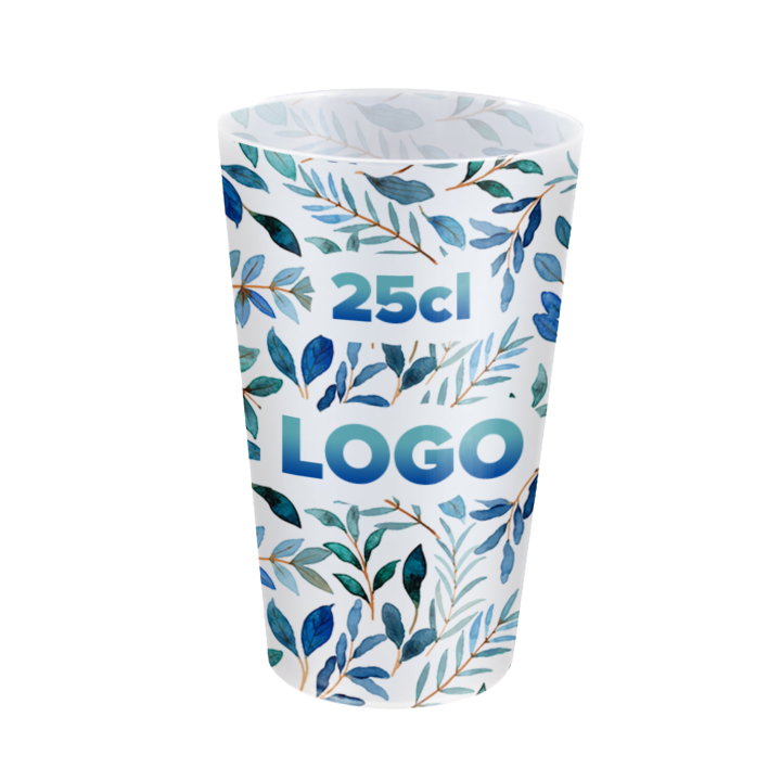 Bicchieri 25cl con stampa a colori
