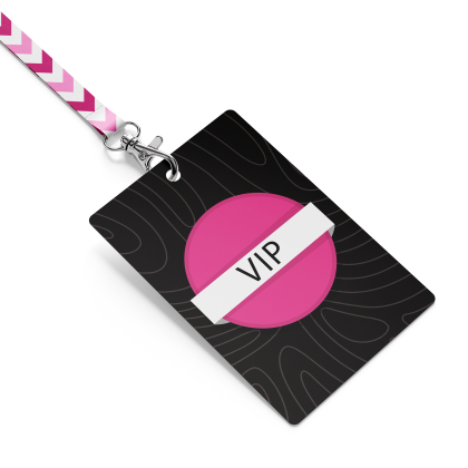Badge in poliestere 85x55 mm