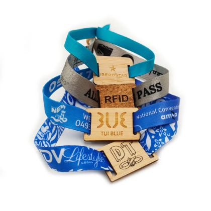 Braccialetti RFID in tessuto eco-responsabile