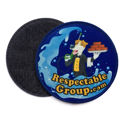 Patch stampata personalizzata con velcro completo
