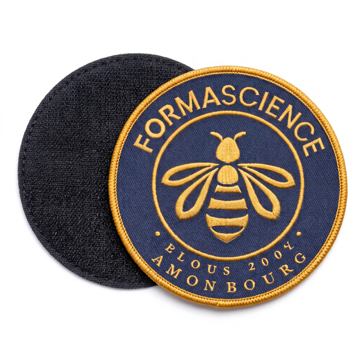 Patch tessuta personalizzata con velcro maschio e femmina