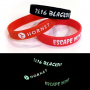 bracciale in silicone stampato fluorescente