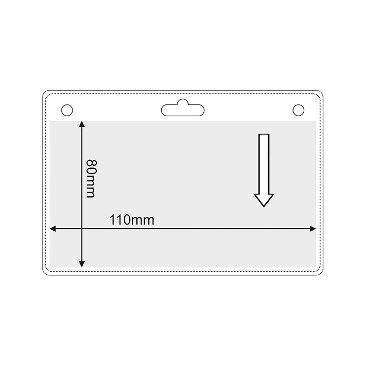 Portabadge flessibile A7 110x80mm
